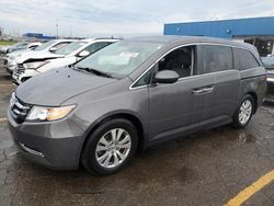 Salvage cars for sale at Woodhaven, MI auction: 2016 Honda Odyssey EXL