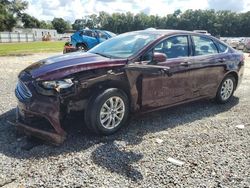 Salvage cars for sale at Ocala, FL auction: 2017 Ford Fusion S