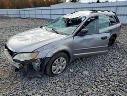 Salvage cars for sale at Windham, ME auction: 2009 Subaru Outback