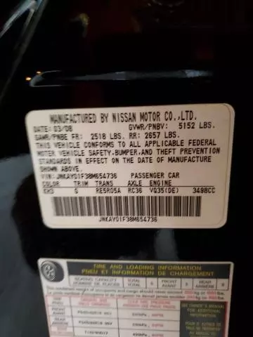 2008 Infiniti M35 Base