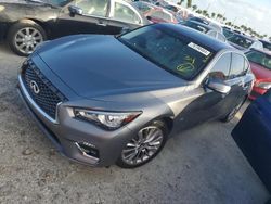 Salvage vehicles for parts for sale at auction: 2019 Infiniti Q50 Luxe