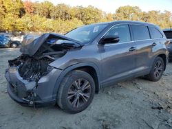 Salvage cars for sale at Waldorf, MD auction: 2016 Toyota Highlander XLE