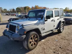 Salvage cars for sale at Chalfont, PA auction: 2009 Jeep Wrangler Unlimited X