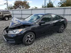 Honda salvage cars for sale: 2017 Honda Accord LX