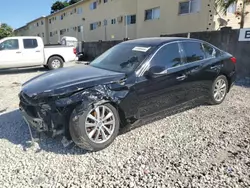 Salvage cars for sale at Opa Locka, FL auction: 2015 Infiniti Q50 Base