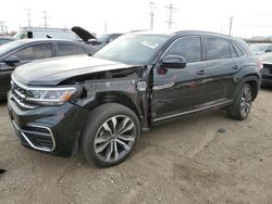 Salvage cars for sale at Elgin, IL auction: 2021 Volkswagen Atlas Cross Sport SEL Premium R-Line