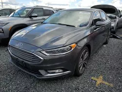 Salvage cars for sale at Midway, FL auction: 2017 Ford Fusion Titanium