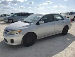 Salvage cars for sale at Arcadia, FL auction: 2011 Toyota Corolla Base