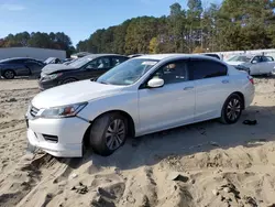 Salvage cars for sale at Seaford, DE auction: 2014 Honda Accord LX