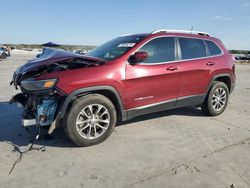 Salvage cars for sale at Grand Prairie, TX auction: 2019 Jeep Cherokee Latitude Plus