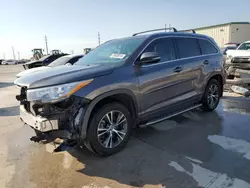 Toyota Highlander xle salvage cars for sale: 2016 Toyota Highlander XLE