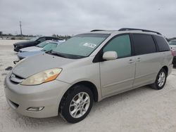 Salvage cars for sale at Arcadia, FL auction: 2006 Toyota Sienna XLE