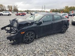 Salvage cars for sale at Barberton, OH auction: 2021 Honda Civic Sport