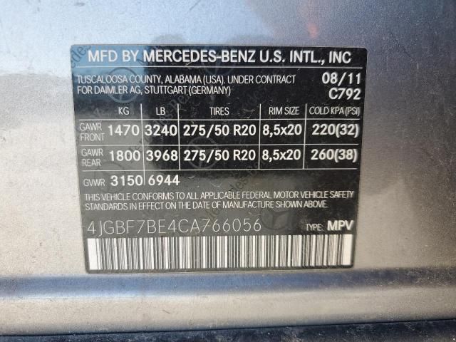 2012 Mercedes-Benz GL 450 4matic