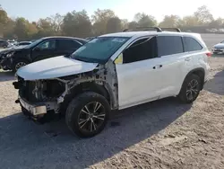 Salvage cars for sale at Madisonville, TN auction: 2018 Toyota Highlander LE