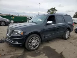 Salvage cars for sale from Copart Woodhaven, MI: 2016 Lincoln Navigator Select