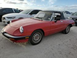 Flood-damaged cars for sale at auction: 1986 Alfa Romeo Veloce 2000 Spider