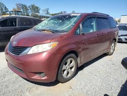 Salvage cars for sale at Spartanburg, SC auction: 2013 Toyota Sienna LE