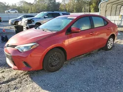 Salvage cars for sale from Copart Augusta, GA: 2016 Toyota Corolla L