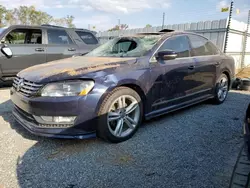 Salvage cars for sale at Spartanburg, SC auction: 2015 Volkswagen Passat SEL