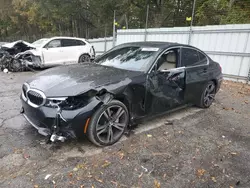 Salvage cars for sale at Austell, GA auction: 2021 BMW 330I