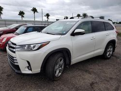 Salvage cars for sale at Arcadia, FL auction: 2017 Toyota Highlander Limited