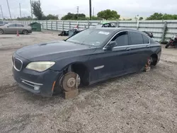 Salvage cars for sale at Miami, FL auction: 2013 BMW 750 XI