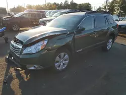 Salvage cars for sale at Denver, CO auction: 2012 Subaru Outback 2.5I Premium