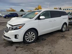 Salvage cars for sale at Littleton, CO auction: 2015 KIA Sedona EX