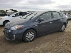 Salvage cars for sale at San Martin, CA auction: 2014 Toyota Prius PLUG-IN