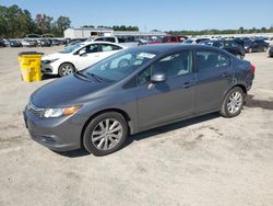 Salvage cars for sale from Copart Gaston, SC: 2012 Honda Civic EX