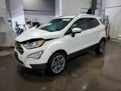 Salvage cars for sale at Ham Lake, MN auction: 2019 Ford Ecosport Titanium