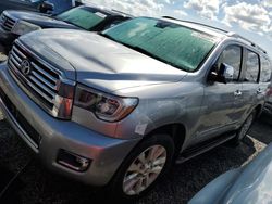 Toyota Sequoia Vehiculos salvage en venta: 2018 Toyota Sequoia Platinum