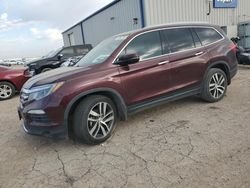 Salvage cars for sale from Copart Amarillo, TX: 2017 Honda Pilot Touring