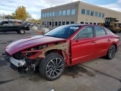 Salvage cars for sale at Littleton, CO auction: 2020 Hyundai Sonata Limited