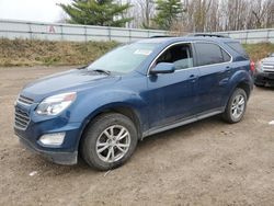 Salvage cars for sale at Davison, MI auction: 2016 Chevrolet Equinox LT