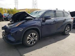 Toyota salvage cars for sale: 2022 Toyota Highlander XLE