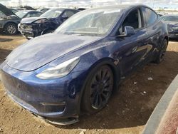 Salvage cars for sale at Elgin, IL auction: 2022 Tesla Model Y