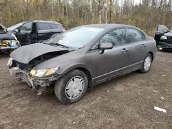 Salvage cars for sale at Cookstown, ON auction: 2009 Honda Civic DX-G