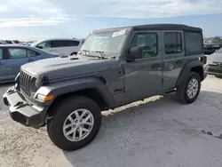 Salvage cars for sale at Riverview, FL auction: 2023 Jeep Wrangler Sport