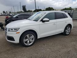 Salvage cars for sale at Miami, FL auction: 2018 Audi Q5 Premium Plus