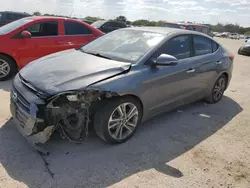 Salvage cars for sale at San Antonio, TX auction: 2017 Hyundai Elantra SE