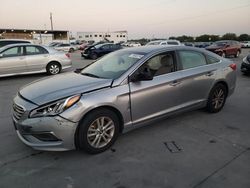 Salvage cars for sale at Grand Prairie, TX auction: 2017 Hyundai Sonata SE