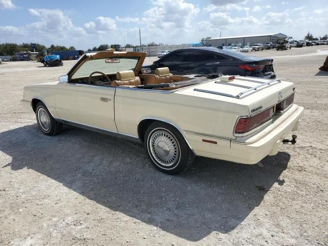 1986 Chrysler Lebaron