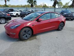 Vehiculos salvage en venta de Copart Fort Pierce, FL: 2023 Tesla Model 3