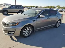 Salvage cars for sale at Grand Prairie, TX auction: 2014 KIA Optima EX