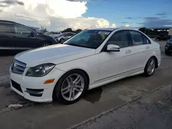 Salvage cars for sale at Riverview, FL auction: 2013 Mercedes-Benz C 250