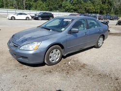 Salvage cars for sale from Copart Greenwell Springs, LA: 2007 Honda Accord LX