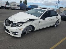 Salvage cars for sale at Hayward, CA auction: 2012 Mercedes-Benz C 300 4matic