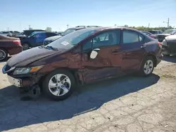 Salvage cars for sale at Indianapolis, IN auction: 2015 Honda Civic LX